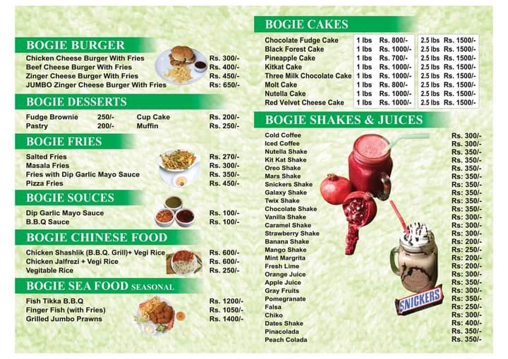 Menu Cafe Bogie-1